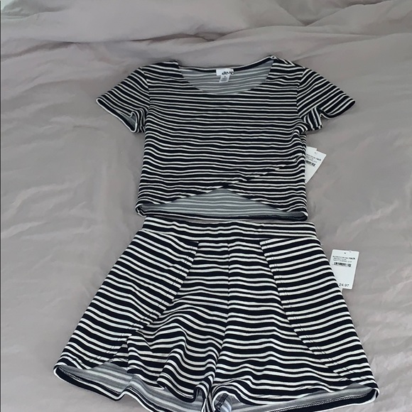Abound Other - Abound navy evening 2 piece crop top and shorts